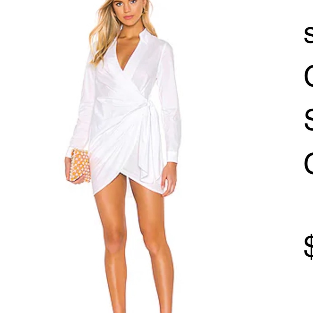 Chic White Wrap Dress